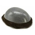 thumbnail image 2 of Toupee for Men Hairpiece PU Súper Invisible 0.02 0.03mm Ultra Thin Skin V-looped 100% Human Hair From India with Natural Hairline (8"x10") 1B, 2 of 8