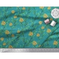 thumbnail image 2 of Soimoi Poly Georgette Fabric Leaves & Rose Floral Print Fabric by Yard 42 Inch Wide, 2 of 3