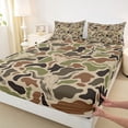 thumbnail image 3 of Castle Fairy Boho Bull Skull Twin Sheet Sets,Abstract Geometric Camo Bedding, 3 of 7
