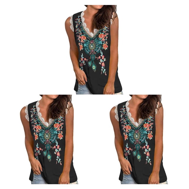 Minnieouse Chaleco de algodón para mujer, camiseta sin mangas estampada para citas, vacaciones en la playa, Top básico de verano, ropa Type1 NO1