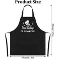 thumbnail image 2 of Funny Grilling Aprons for Men, Black Grilling Cooking Barbecue Apron for Men Funny, Adjustable Grill Apron with Pockets for Dad Husband Kitchen Cooking Baking BBQ, 2 of 6