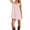 Pink, variant on Women Lace Trim Mini Camis Dress Spaghetti Strap Square Neck Short Dress Backless Babydoll Dresses White L