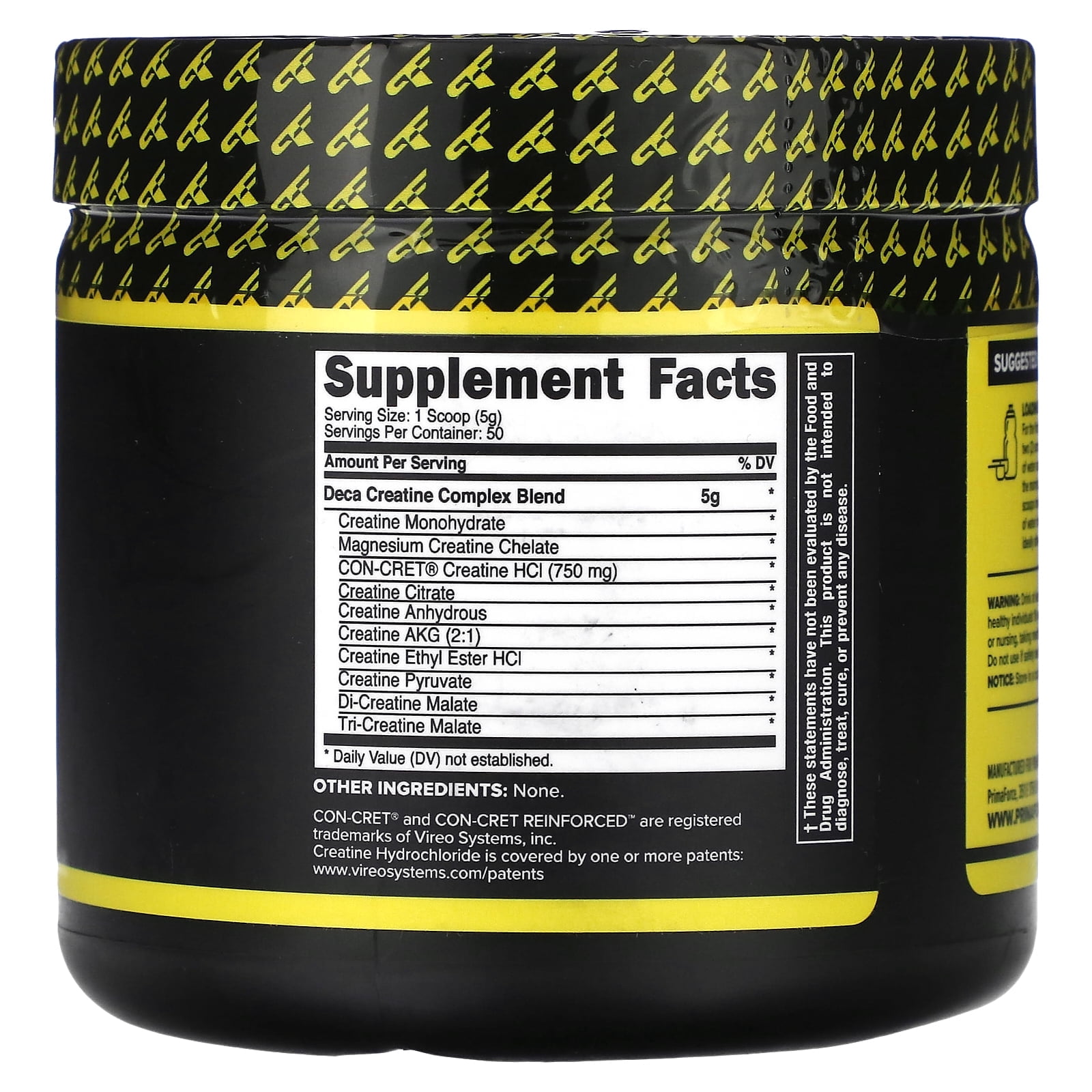 PrimaForce Creatine-X 250 Grams - High-Performance 10 Creatine Complex - Unflavored