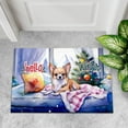 thumbnail image 4 of Watercolor Hello Winter Chihuahua Chill Christmas Welcome Doormat Dog Lover Gifts Idea Indoor Outdoor Welcome Mat - 00016, 4 of 5