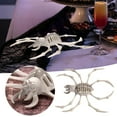 thumbnail image 2 of Posable Halloween Skeleton Spider - 6.7 Inch Scary Decor for Haunted House, Party Tabletop, Graveyard Displays, and Indoor Outdoor Halloween Party Props, 2 of 9