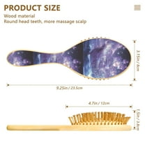 YAZAOO Soft Hair Brush Hair Comb Detangler Purple Crystal Ship Smoothing Hair Care Beauty Gift