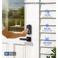 thumbnail image 6 of Veise Wifi Smart Door Lock with Lever Handle Set, Fingerprint Keyless Entry, Electronic Digital Keypad Deadbolt for Front Door, Auto Lock, Matte Black, 6 of 9