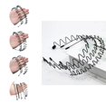 thumbnail image 1 of 6Pcs/10Pcs Different Styles Adjustable Hair Hoops Anti-Slip Black Wavy Elastic Men Headbands Hair Accessories, 1 of 8