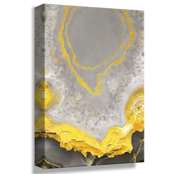 NWT Canvas Wall Art Abstract Gem Stone Onyx Natural Marble - 12x18 inches