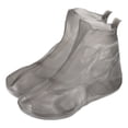 thumbnail image 1 of Unique Bargains 28x20.5cm Surchaussures Pliables Réutilisables en Silicone Imperméables, Gris, 1 of 7