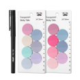 thumbnail image 1 of Mr. Pen- Juego De Notas Adhesivas Transparentes, 560 Hojas, Juego De Notas Adhesivas Transparentes Redondas Coloridas, 1 of 5
