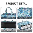thumbnail image 4 of Large Capacity Tote Bag,Pioneer Flower Floral Print Pattern Handbag Fashion Luxury Tote Bag,15.7"x13"x 5.1" Inches,Laptop Compatible, 4 of 6