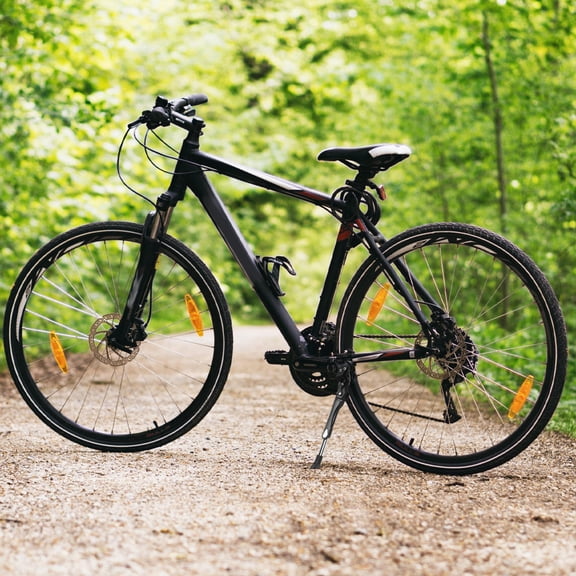 FONDOTIN Black Aluminum Alloy Mountain Bike Kickstand, Easy to Install, Safety Parking Stand for Bikes
