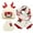 White, variant on Warm Winter Knitted Wool Plus Velvet Padded Gloves Hats And Scarves Scarf Hat Gloves Set Men