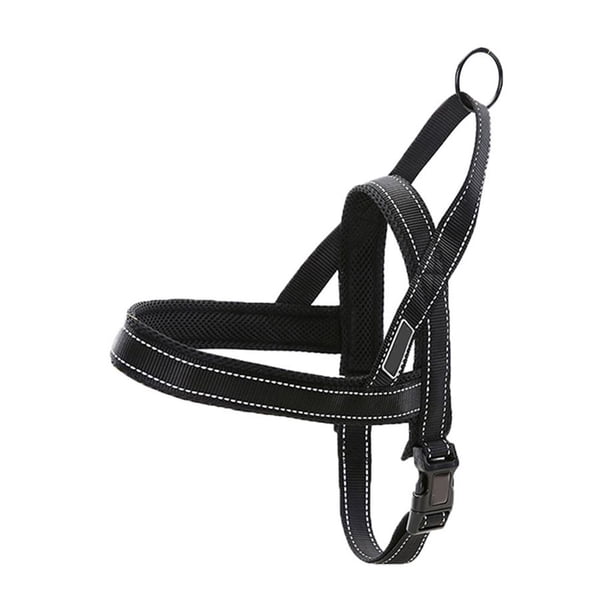 Methold Arnés para perros Chaleco reflectante para exteriores Chaleco reflectante para mascotas Manija acolchada Suave Suministros para perros Negro XS
