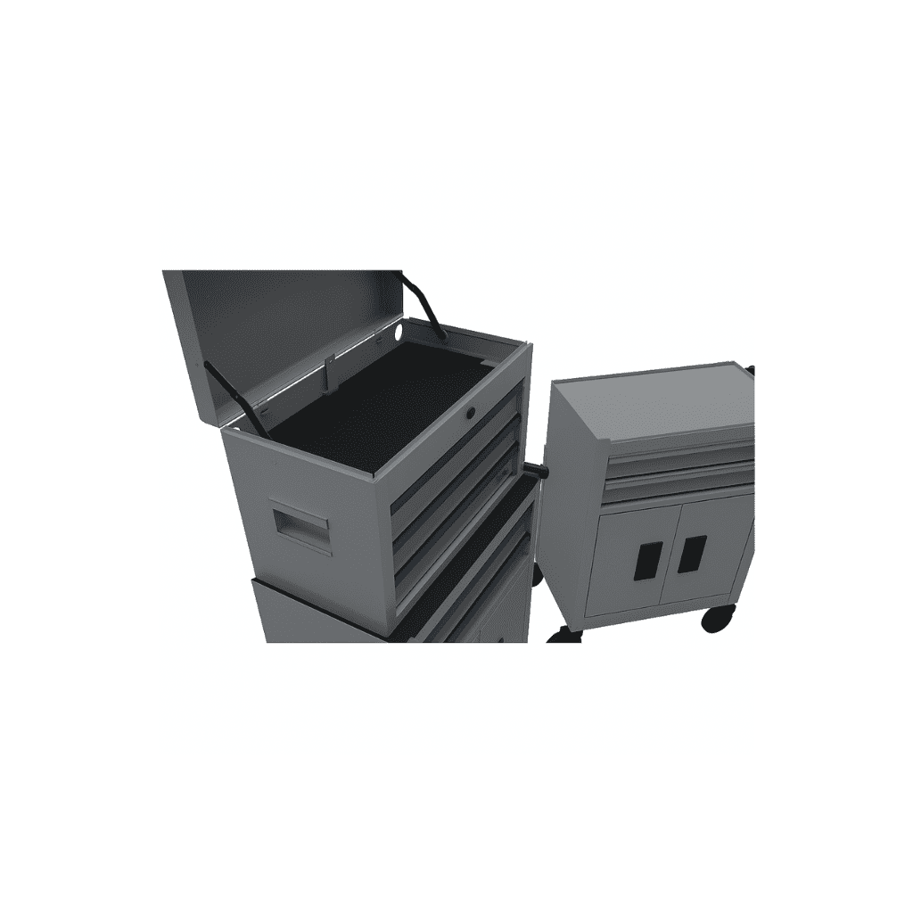 Hyper Tough 20-Inch Heavy Duty Steel Tool Chest, 300 lbs Capacity, Gray