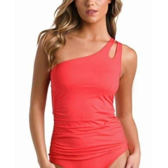 La Blanca womens  Swim Top, 14, Red