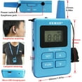 thumbnail image 4 of EXMAX ELGT-470 UHF Wireless Audio Tour Guide System Assistive Listening Church Translation Equipment 100 Channels for Language Interpretation Conference Outdoor Activities 1 Transmitter 5 Receivers, 4 of 9