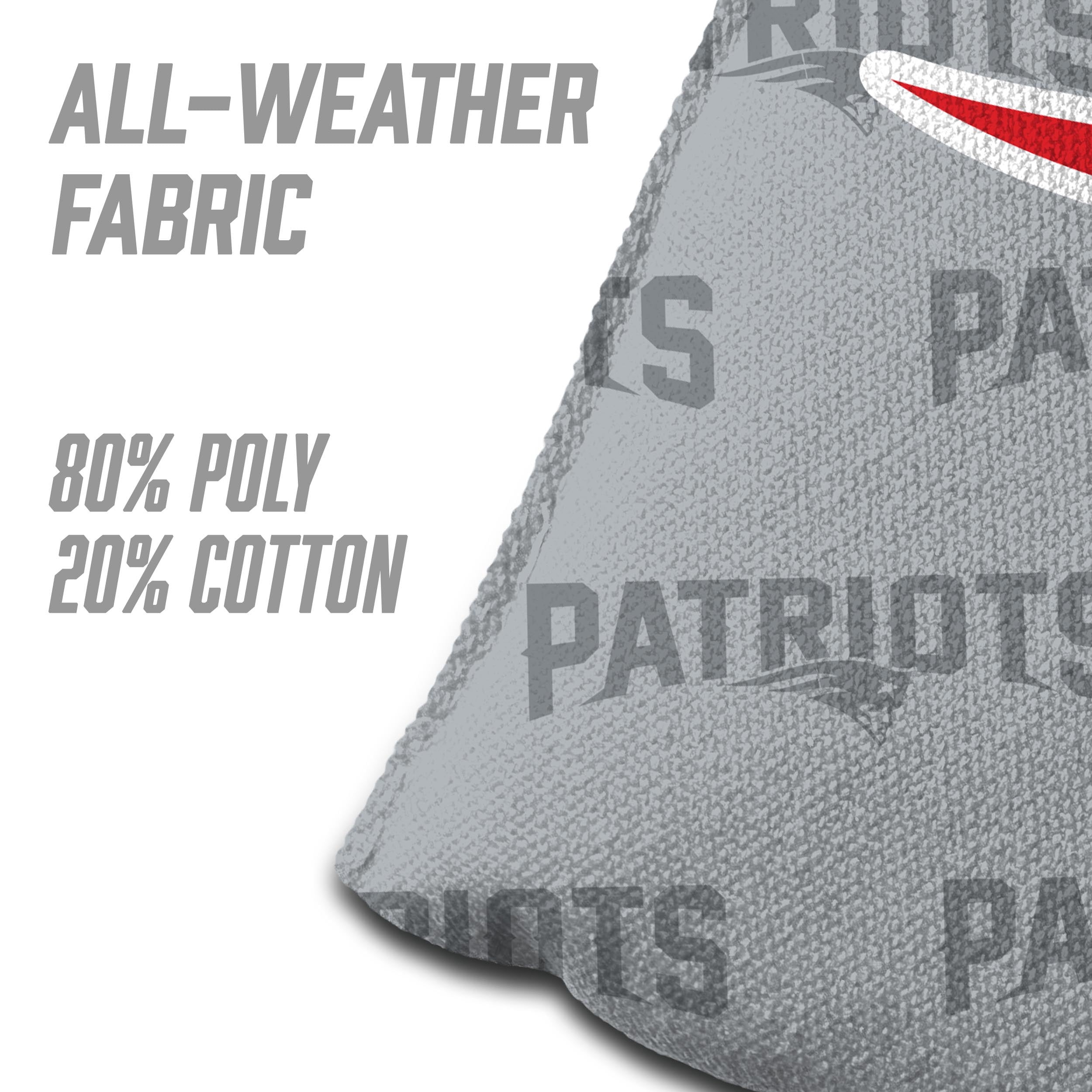NFL New England Patriots Cornhole Bags - 4PK - Grey
