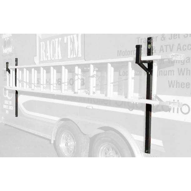 Enclosed Trailer Exterior Side Wall Ladder Rack By Pack Em Com - Diy Ladder Rack For Enclosed Trailer Enclosed Trailer Exterior Side Wall Ladder Rack By Pack Em Com - Diy Ladder Rack For Enclosed Trailer