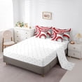 thumbnail image 5 of Homewish Abstract Stripes Boy Girl Twin Bedding Sets 7-Piece,Geometric Circle Bedding Comforter Set Microfiber,Vintage Aesthetic Breathable Sheet Sets,Breathable Home Decor,Reversible, 5 of 8