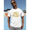 thumbnail image 2 of I Only Love The Warriors Men White T-Shirt, Male Medium, 2 of 4