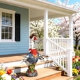 thumbnail image 5 of Porch Goose Statue, 14 Inch Cowboy Goose Garden Statue Resin Outdoor Waterproof Yard Decor with Removable Cowboy Decor for Patio, Porch, Yard, Lawn, 5 of 6