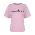 thumbnail image 5 of YHAJDS Women's Basic Tees AUNTIE Graphic Print Round Neck Short Sleeve Loose Summer Top, 5 of 7