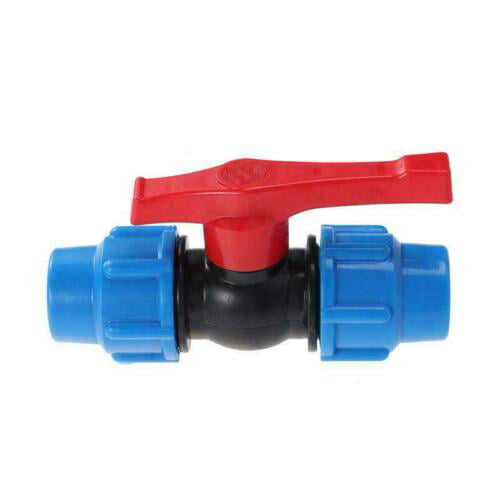 NEW HDPE Stopcock Stop Tap Compression Fitting Water Pipe40mm 50mm 63mm 