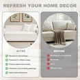 thumbnail image 3 of Topchances Velvet Couch Covers for Pets, Sofa Protector for Dogs Cats, Plush Quilted Couch Protective Cover, Pet Bed Mat Couch Cover (Off-white, 28x82 in), 3 of 9