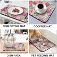 thumbnail image 4 of 2 Pack Dish Drying Mat Drying Mat for Kitchen Counter, Coffee Mat Coffee Maker Mat Dish Drying Mats for Kitchen Counter 19.5x12Inch Dish Drying Pad Ultra Absorbent and Non-Slip Coffee Machine Mat, 4 of 6