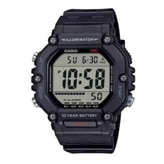 Casio Men's Analog-Digital World Time Watch, Black/Gold - HDC700