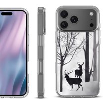 For iPhone 17 Pro Max Protective Shockproof Phone Case, by OneToughShield - Forest Deer