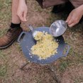 thumbnail image 4 of Vajilla de acampada cocina de acampada plegable vajilla para exteriores cuchara pala espátula de acero inoxidable 304 para viajes y senderismo, 4 of 9