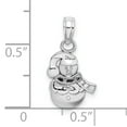 thumbnail image 3 of 10k White Gold Snowman Pendant 10K9587W, 3 of 4