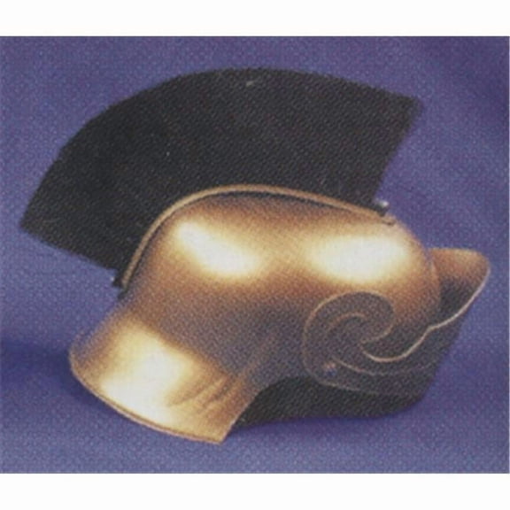 Halloween Roman Helmet Gold With Black Brush
