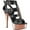Black/Rose Gold Chrome Synthetic, variant on Women's Pleaser Delight 658