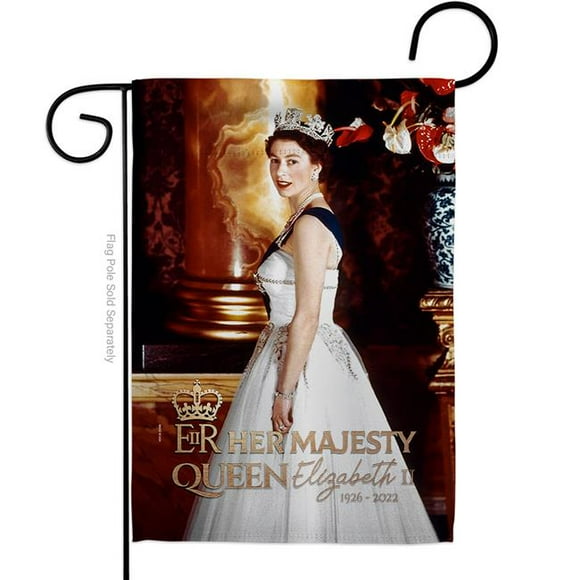 USA Decoration G180327-BO 13 x 18.5 in. Her Majesty Sweet Life Sympathy Double-Sided Decorative Vertical Garden Flag for House Decoration Banner Yard Gift