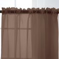 thumbnail image 3 of OUSITAID 1Pc Solid Color Modern Sheer Small Curtain for Kitchen and Living Room 52 x 36 Inch, 3 of 6
