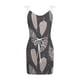 thumbnail image 5 of Vestido de verano para mujer, sin mangas, con cuello en V, a rayas, con cordón, minivestidos sueltos, vestido con tirante oscilante Fridja qw5053, 5 of 5