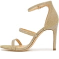 thumbnail image 6 of XOXO Women's Gold Glitter Bridgette Strappy Sandals, 6 of 6