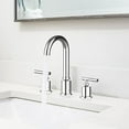 thumbnail image 6 of Hupicker 8 Inch Bathroom Faucet, Brushed Gold Widespread Bathroom Sink Faucet, Bathroom Faucet for Sink 3 Hole with Stainless Steel Pop-up Drain, Modern and Beautiful for Bathroom-Chromium Plating, 6 of 6
