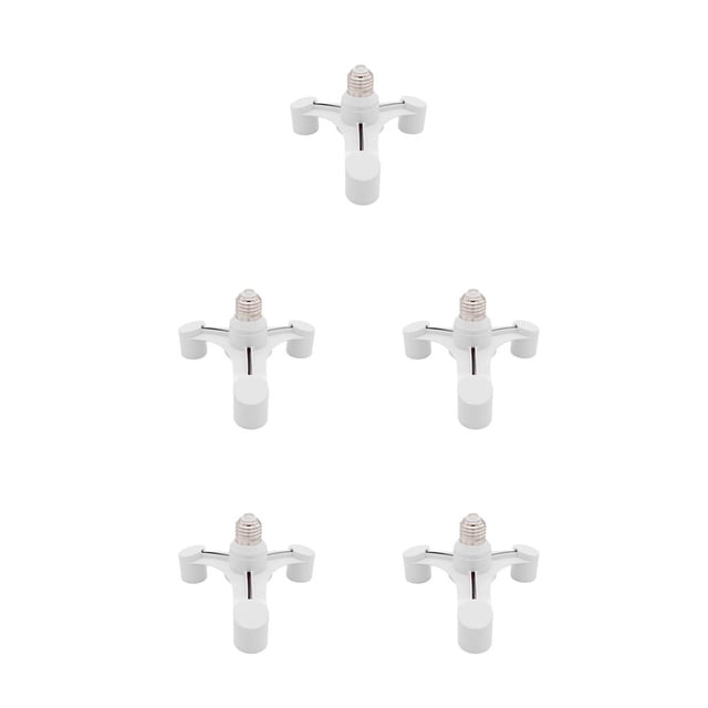 Maoww Adaptateur d'Ampoule E27 Résistant à la Chaleur Base de Lampe Photo en Plastique Réutilisable Extension Conversion Support d'Éclairage Type2 NO2