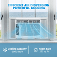 thumbnail image 4 of CazToi 6000 BTU Smart Window Air Conditioner with WiFi & App Ultra Quiet for 250 Sq.Ft Room, 4 of 9