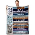 thumbnail image 1 of LHSHID Birthday Gifts for Dad Blanket Flannel Soft and Comfortable Anti static Bed Sofa Blanket 50x60in, 1 of 5
