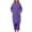 Purple, variant on UFOUND Women Fuzzy Pajama Set Warm Fluffy Long Sleeve Sleepwear Plush Loungewear Thermal Nightwear With Pockets Homewear Breathable