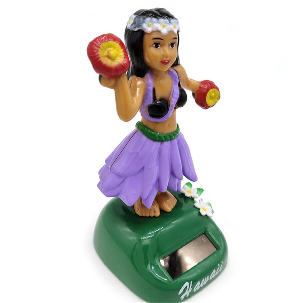 Solar Powered Bobbling Dancing Girl Toys Home/Office/Car/ Window Ornaments 