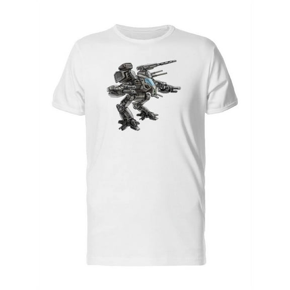 Futuristic Combat Robot Tee Men's -Image by Shutterstock