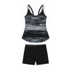 thumbnail image 5 of TaTaai Women's Push Up Bikini Set, Sheer Racerback Swimsuit with Ruched Skirt Cover, Floral Print Two Piece for Summer Beach Gift, 5 of 6