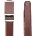 thumbnail image 3 of Men's Comfort Genuine Leather Ratchet Dress Belt 1 1/8" Wide with Automatic Click Buckle Suit Pant Size 28"-44", 3 of 14